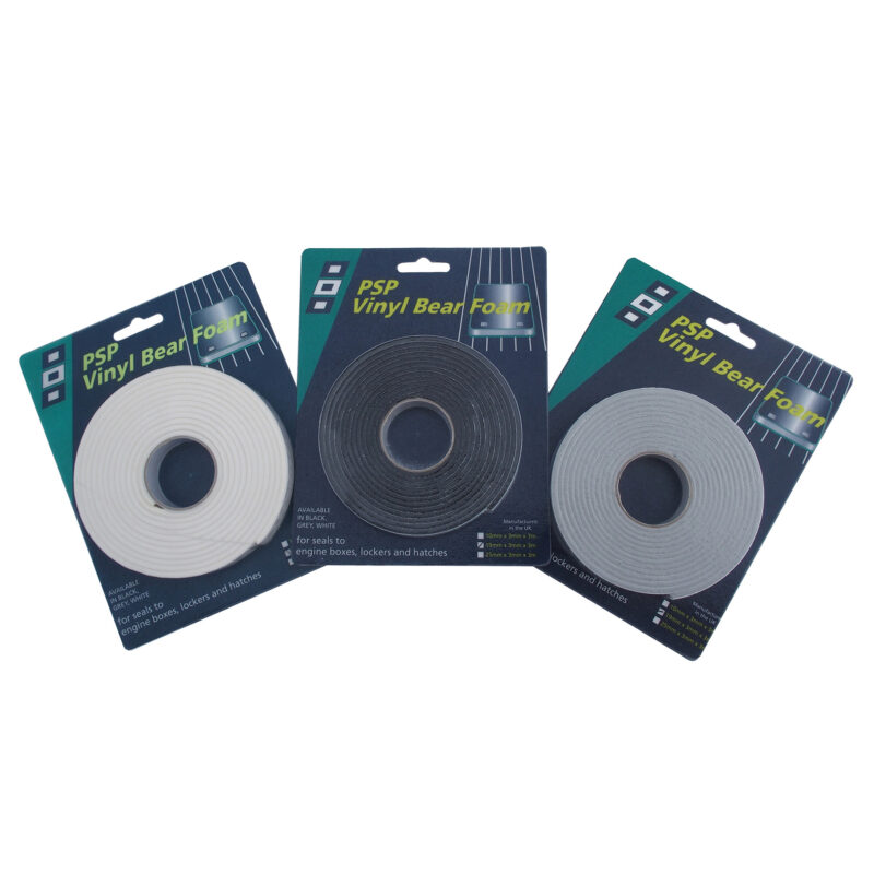 VINYL FOAM TAPE BLACK 19MMX3MMX3M