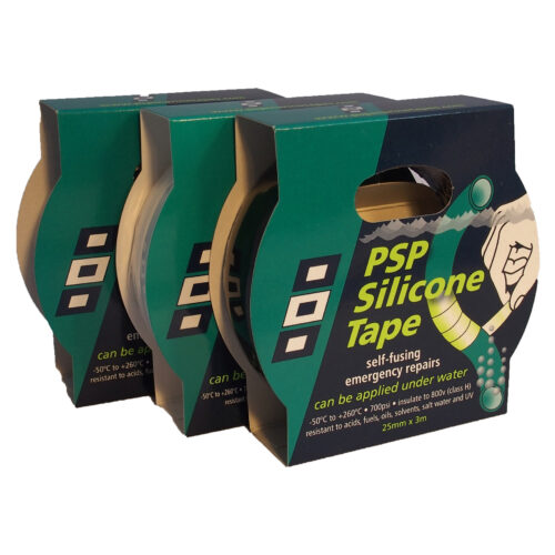 SILICONE TAPE SELF FUSING BLACK 25MMX3M