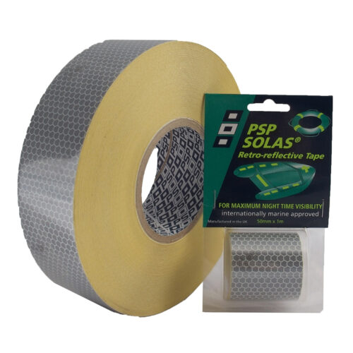 SOLAS REFLECTIVE TAPE SILVER 50MMX1M