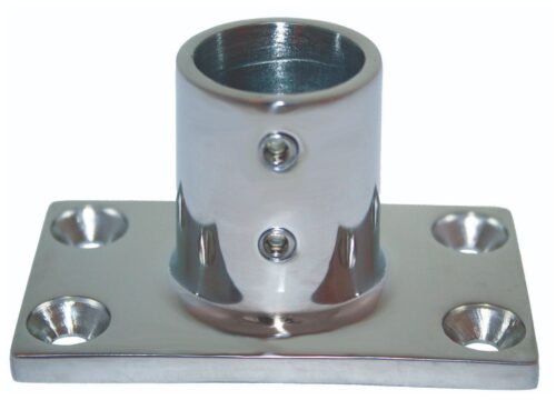 SS 316 STANCHION BASE 90DEG 25MM