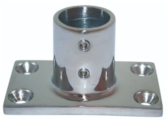 SS 316 STANCHION BASE 90DEG 25MM