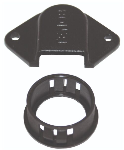 BLACK CABLE OUTLET COVER KIT