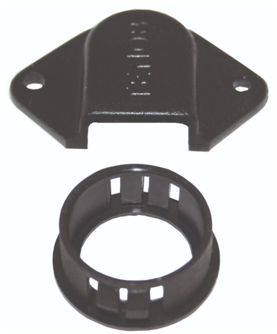 BLACK CABLE OUTLET COVER KIT