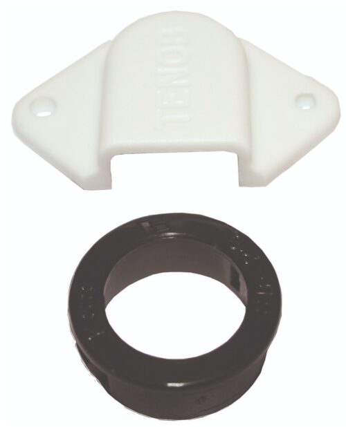 WHITE CABLE OUTLET COVER KIT