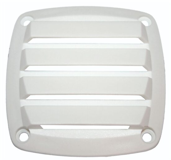 VENT- WHITE NYLON 86X86MM FLUSH