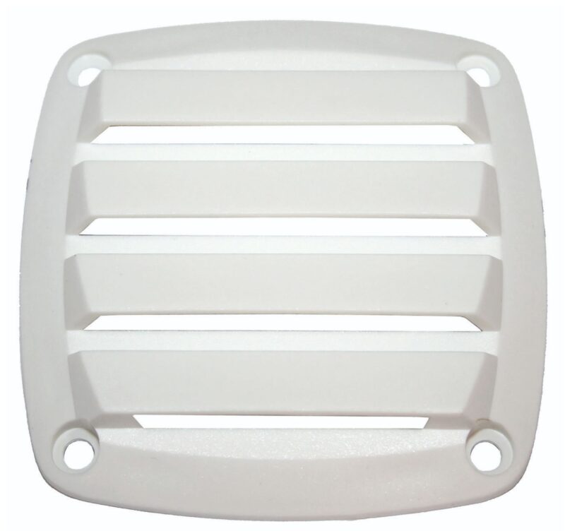 VENT- WHITE NYLON 86X86MM FLUSH