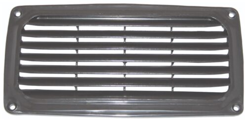 VENT - BLACK PLASTIC 200X100