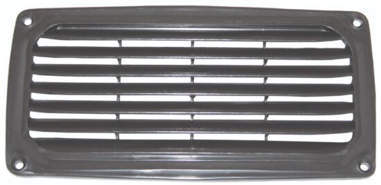 VENT - BLACK PLASTIC 200X100