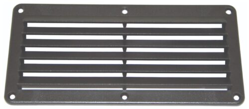 PLASTIC LOUVRE VENT BLACK 260 X 125MM