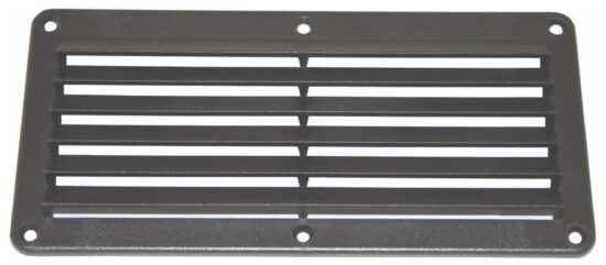 PLASTIC LOUVRE VENT BLACK 260 X 125MM