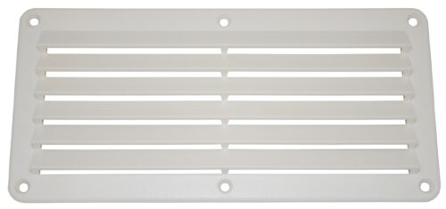 PLASTIC LOUVRE VENT WHITE 260 X 125MM
