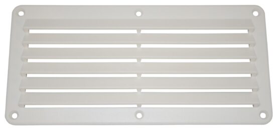 PLASTIC LOUVRE VENT WHITE 260 X 125MM