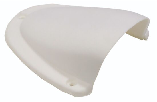COVER/VENT/SCOOP LARGE WHITE 85MM X 78MM X 30MM