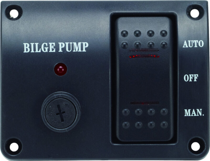 BILGE SWITCH PANEL 3 POS 12V