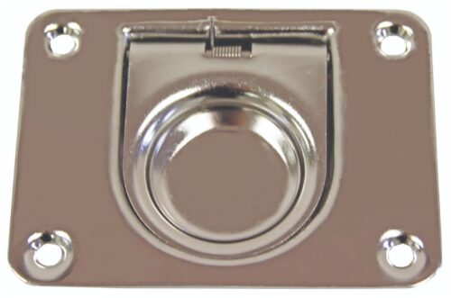 FLUSH PULL RING WITH SPRING 76 X 57MM 304SS