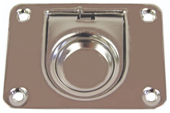 FLUSH PULL RING WITH SPRING 76 X 57MM 304SS