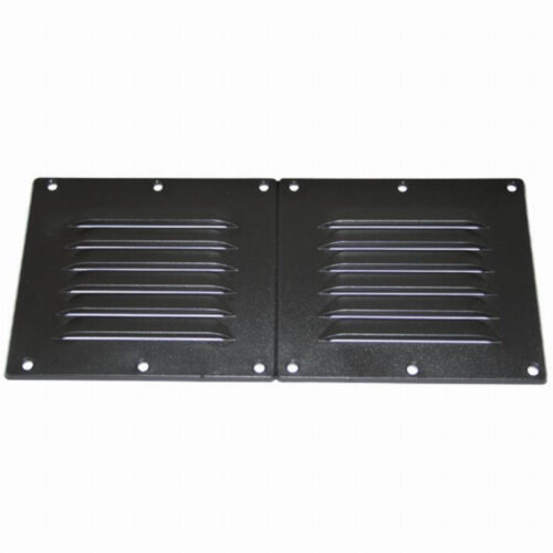 VENT- LOUVRE BLACK 255X118MM NYLON