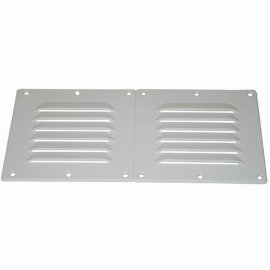 VENT- LOUVRE WHITE 255X115MM NYLON