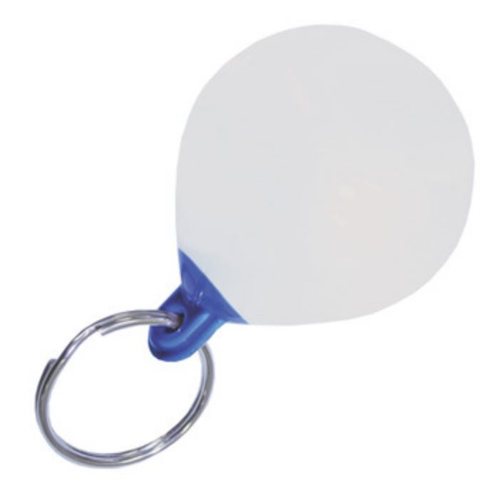 KEY RING BUOY WHITE/BLUE