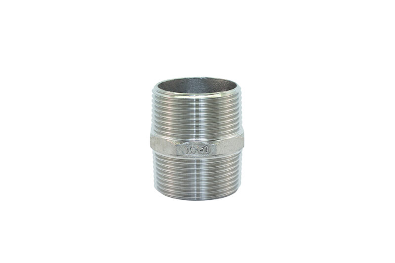 HEX NIPPLE 1 1/2" SS