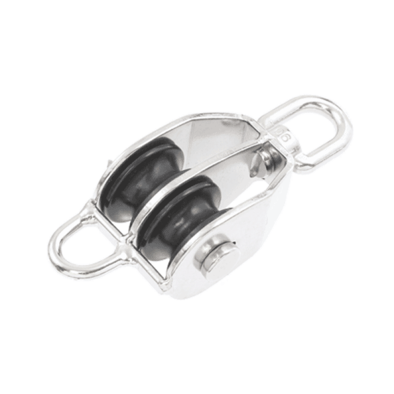 50MM DUAL BLOCK/BECKET NYLON SHEAVE SS 304