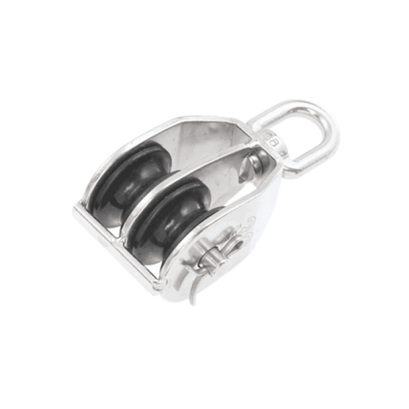 32MM BLOCK DOUBLE NYLON SHEAVE SS 304