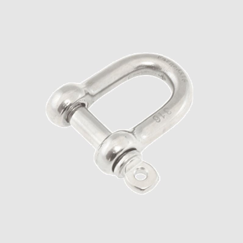 10MM SS D SHACKLE 316 FORGED