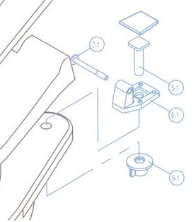 TMC HINGE KIT T/S LARGE BOWL
