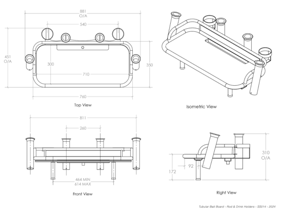 TUBULAR BAIT BOARD + ROD & DRINK HOLDERS - Image 5