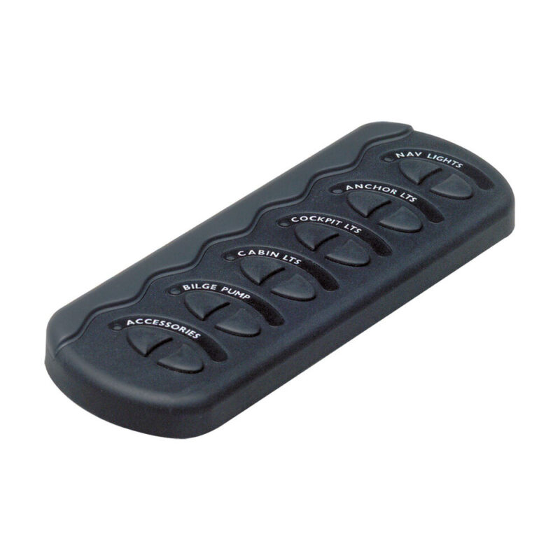 BEP CONTOUR GEN2 6 SWITCH NO FUSE CHARCOAL