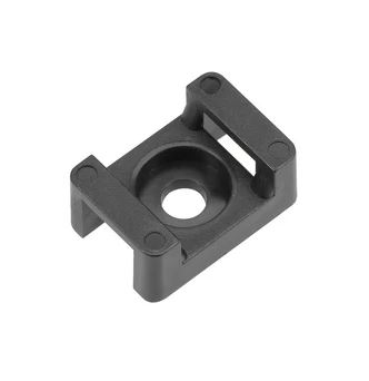 NARVA CABLE TIE SCREW MNT 15X10MM BLK x 100