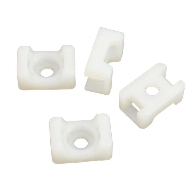 CABLE TIE SCREW MOUNT 23X16MM NAT X 100