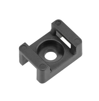 CABLE TIE SCREW MOUNT 23X16MM BLACK X 100