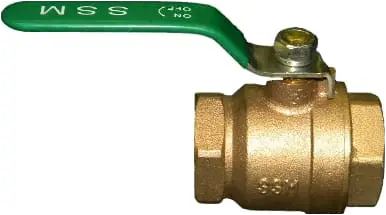 BRONZE BALL VALVE 3/4" SS HANDLE