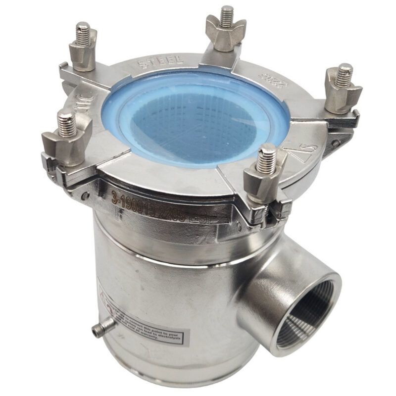 50MM BISO STRAINER CLEAR LID BSP 2" S/S 2205 COMP ASSEMBLY - Image 2