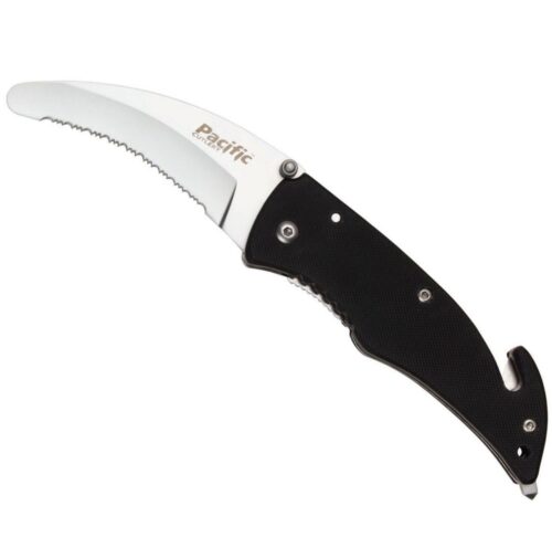RESCUE KNIFE BLACK SERRATED